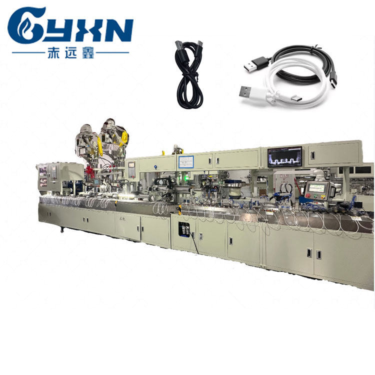 Full automatic USB data cable production line